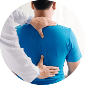 chiropractor with client